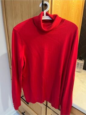 Talbots Red Turtleneck Sweater